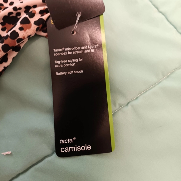 Jockey Sz Medium Leopard Print Buttery Soft Touch Women Camisole - Picture 6 of 10